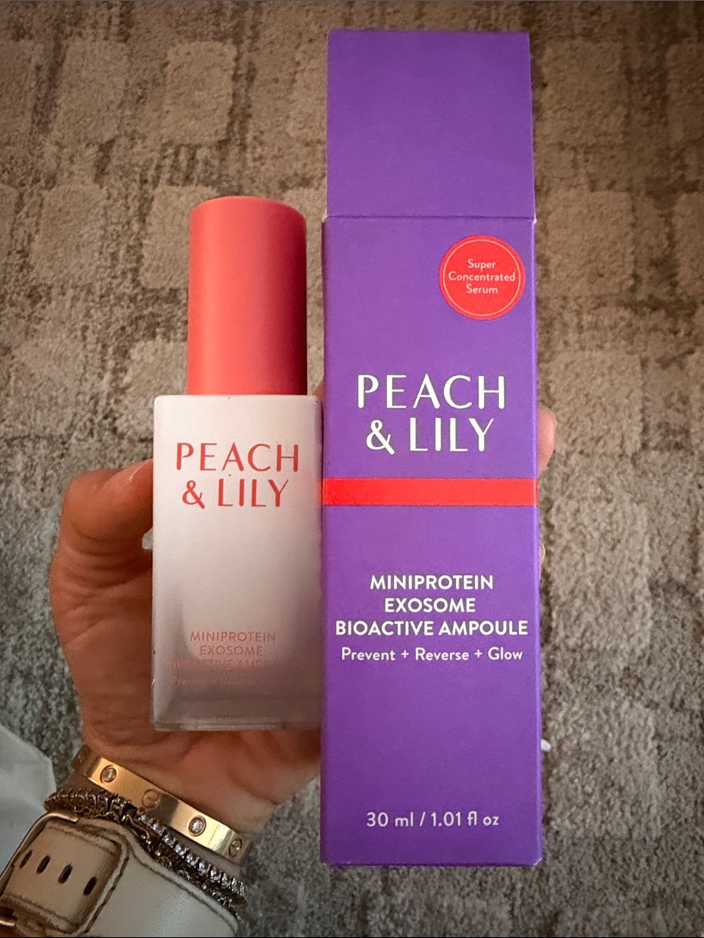 Peach & Lily Miniprotein Exosome Bioactive Ampoule. NIB